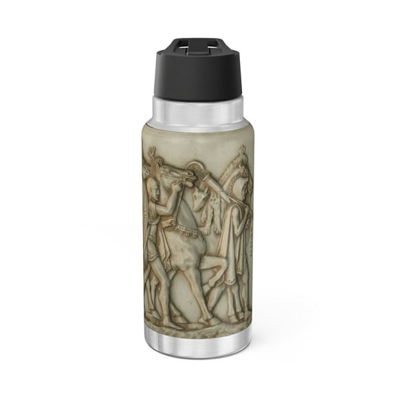 32oz Insulated Gator Tumbler with Straw and Drink Through Lid Travel Cup