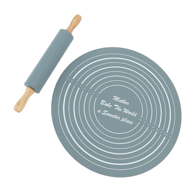 Rolling Pin Pastry Baking Mat, Non Stick Safe and Sanitary Pot Rolling Pin Strong Practicality Rolling Pin Kneading Pad for Kitchen Restaurant School Use