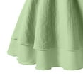 thumbnail image 5 of Nskgu Girl's Smocked Ruched A Line Swing Dress Layered Tie Shoulder Flowy Cami Dress for Teens, 5 of 6
