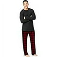 thumbnail image 3 of Hanes Men’s X-Temp Sleep Set, Waffle Knit/Microfleece Black 3XL, 3 of 3