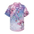 thumbnail image 4 of Men's Short Sleeve Button Down Shirts Casual Printed Summer Regular Fit Beach Shirt, 4 of 5