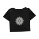 thumbnail image 4 of Camiseta corta informal para mujer, camiseta recortada transpirable a la moda de verano para mochilero XL, 4 of 7