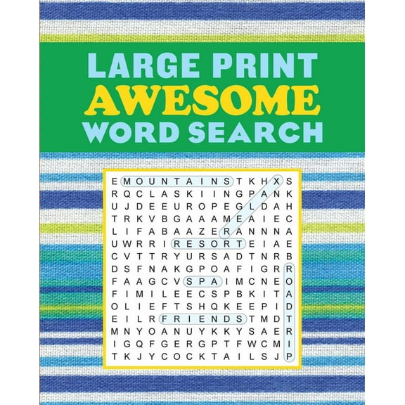 Large Print Awesome Word Search (Paperback)