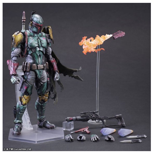 Figuras de Star Wars Juego de figuras de acción Boba Fett Darth Vader Maul Stormtrooper Novio Regalo Colección de escritorio