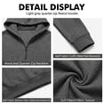 thumbnail image 7 of Havenx Mens 1/4 Zip Up Hoodies Fleece Lined Long Sleeve Hoodies with Pockets Hooded Pullover Tops Athletic Workout Casual Fall Winter Fashion Sweaters, 7 of 7