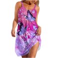 thumbnail image 2 of Pisexur Camisole Sans Manches Col Rond Robe d'Été Confortable Mode Décontractée Sans Manches Col Rond Robe Imprimée Robe Femme, 2 of 5