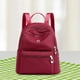 thumbnail image 1 of Bolsa Bolso de hombro escolar de nailon resistente al agua, mochila informal con cremallera para mujer (rojo oscuro) JShteea Para Estrenar, 1 of 5