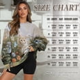 thumbnail image 3 of SCRAWLGOD Cat Floral Butterfly Print Women Sweatshirt Long Sleeve Crew Neck Sweatshirts for Women Stylish Comfy Casual Clothes Oversized Pullover Tops with Pockets, M, 3 of 7