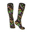 thumbnail image 4 of Balery Mardi Gras3 Fun Novelty Socks Men'S Women'S Crew Socks Funny Crazy Novelty Socks Quirky And Cool Socks, 4 of 9