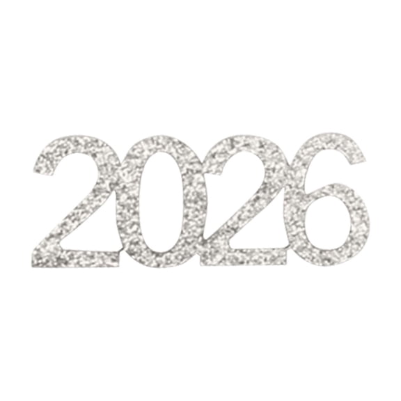 dgysar 100ct Gold Graduation Confetti, Class of 2026 Glitter Confetti for Party Table Scatter Silver 100pc