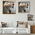 thumbnail image 4 of Designart "Minimalist Dream Of Mums I" Mums Floater Framed Canvas Wall Art, 4 of 5