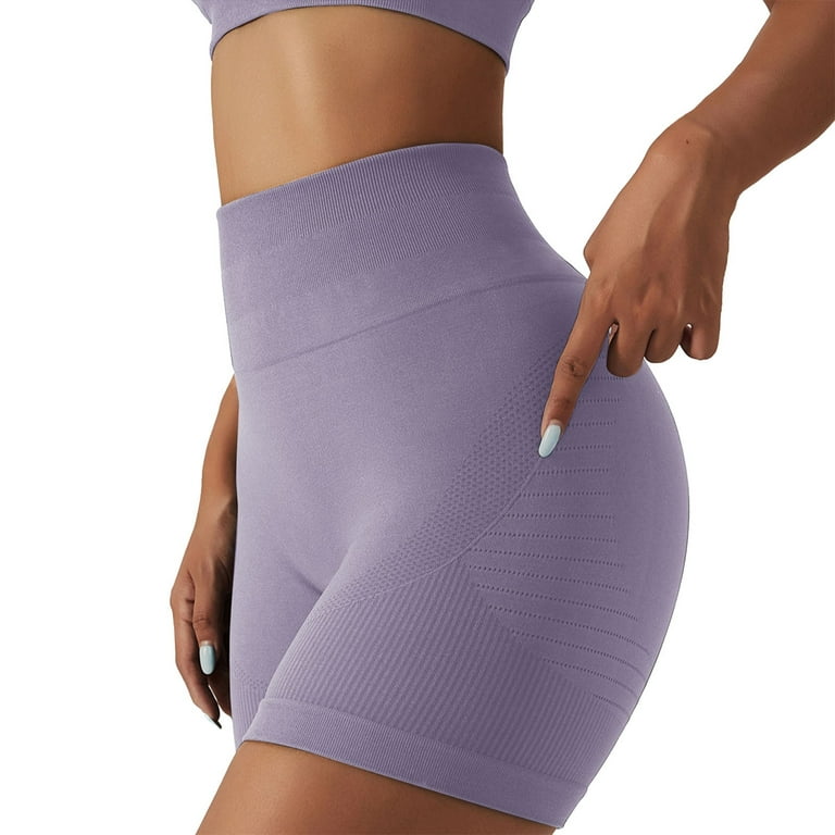 adviicd Petite Short Pants For Women Womens Yoga Pants With Pockets Women's  Long Shorts High Waisted Running Bermuda Shorts Purple L