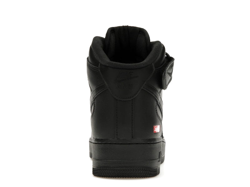 Nike Men's Air Force 1 Mid Supreme Black Basketball Shoes, from StockX
