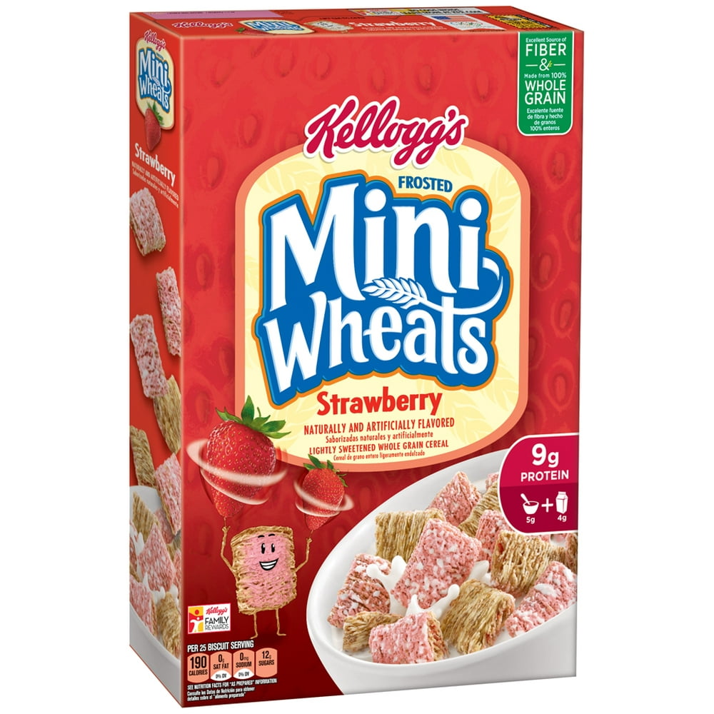 Kellogg's Strawberry Frosted Mini Wheats Breakfast Cereal 15.5 oz