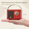 thumbnail image 2 of Altavoz Bluetooth PRUNUS J-999 estilo retro vintage rojo, 2 of 6