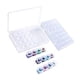 thumbnail image 5 of Inteprter Caja de almacenamiento de cristal de 28 rejillas, 2 uds., purpurina en polvo para uñas, lentejuelas, hallazgos de joyería, caja organizadora, Artesanía Inteprter HA5288-00, 5 of 6