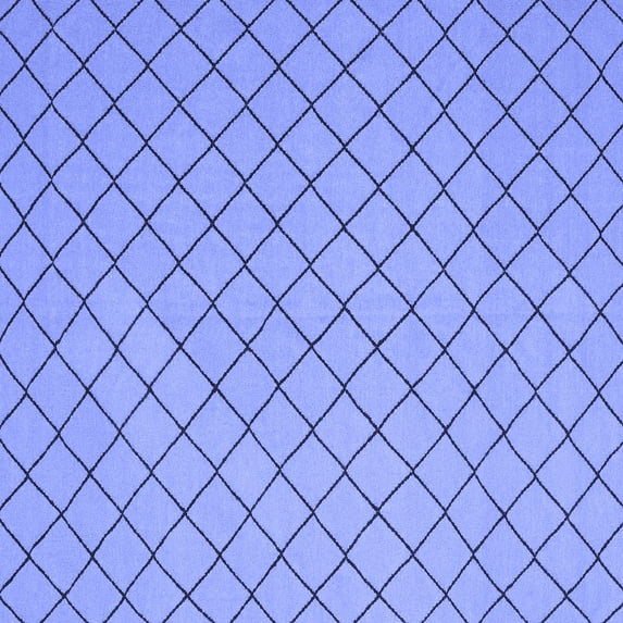 Ahgly Company Indoor Square Solid Blue Modern Area Rugs, 4' Square