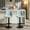 Blue, variant on Roundhill Furniture Kovyn Contemporary Adjustable Barstool with Faux Leather Swivel Seats, Set of 2, Blue