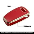 thumbnail image 4 of Unique Bargains Car Key Fob Cover 3 Button Remote Key Fob Case TPU Button Full Protector Cover Red for Audi Q3 2015-2020, 4 of 7