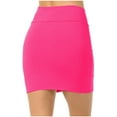 thumbnail image 2 of Mini Skirts for Women Pencil Skirt Stretchy Slimming Skirt High Waisted Short Skirts Summer Elasticated Waist Bodycon for Work Office, 2 of 4