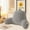 Gray-Standard-Flannel, variant on Diary Reading Pillow, Backrest Pillow With Shredded Memory Foam, Designed For Bed And Couch Sitting Up, Includes Arms, Pockets And Washable Cover, Sage Green, Christmas Gifts, Living Room Decorations