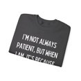 thumbnail image 3 of Funny Saying I'm not always patient Pizza Sarcastic Gildan 18000 Sweatshirt, 3 of 4