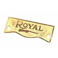 thumbnail image 1 of Fits Royal Enfield Customized Brass ROYAL Logo Front Fork Cover Crown Plate, 1 of 3