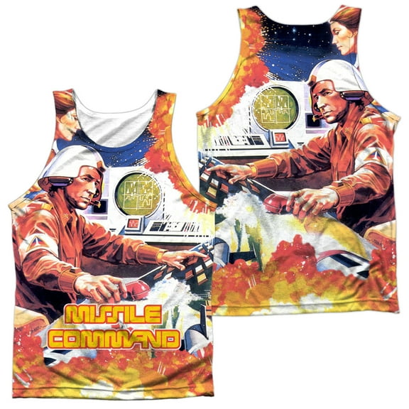 Atari - Missle Commander (Front/Back Print) - Tank Top - XX-Large