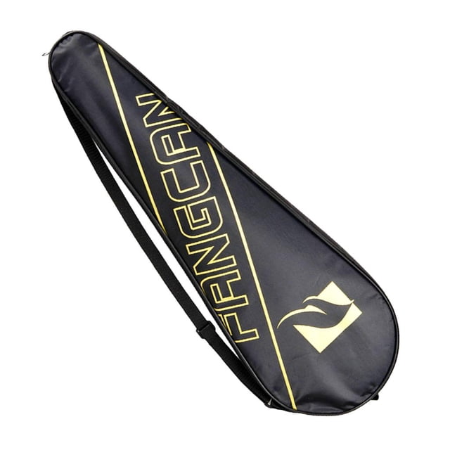 27x9 inch Badminton Racket Cover Single Racquet Bag Holder Pack for Adult Kids - Waterproof, Dustproof Yellow