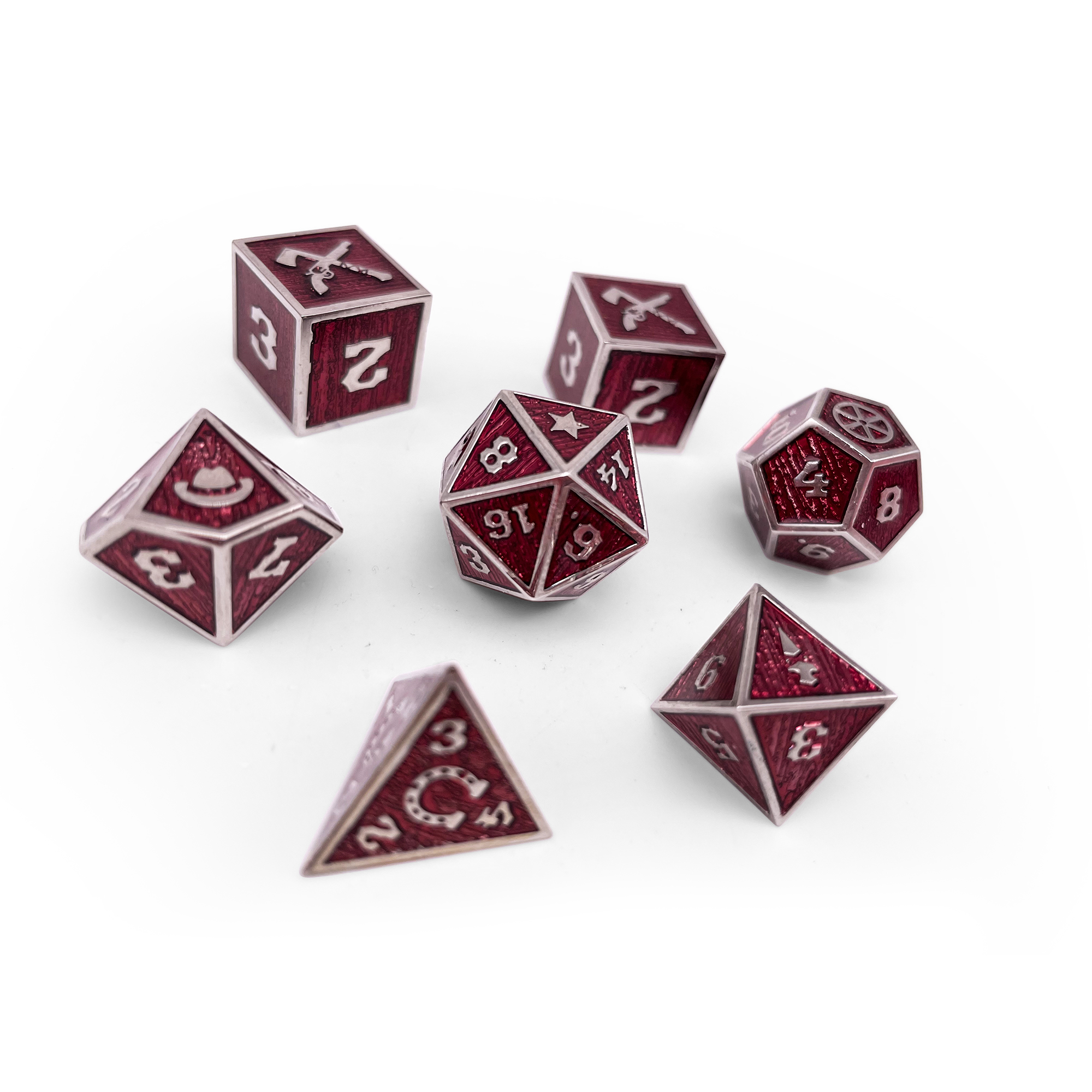 DnD Dice | Deadlands RPG 7 Piece Dice Set | Norse Foundry