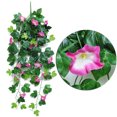 thumbnail image 2 of Luxcidy Artificial Morning Glory Flowers, Artificial Vines Silk Morning Glory Vines for Outdoor, Artificial Morning Glory Wall Hanging, for Wedding Corridor Yard Gardens Porches Patios Balconies, 2 of 6