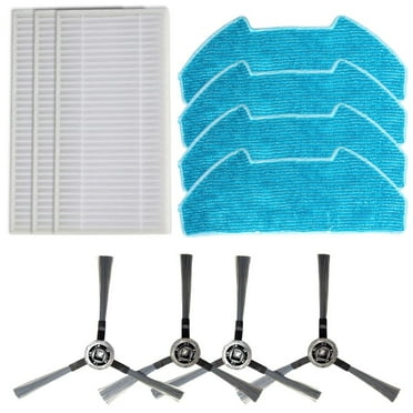 Replacement Filter Mop Cloth Side Brush Kit for Bobsweep Dustin Ultra-Vision Vacuum Cleaner Accessories Parts Set