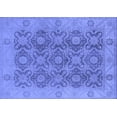 thumbnail image 1 of Ahgly Company Machine Washable Indoor Rectangle Oriental Blue Traditional Area Rugs, 2' x 4', 1 of 4
