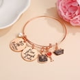 thumbnail image 3 of TINGN Birthday Gifts for Women Girls Rose Gold Birthday Charm Bracelets 5th-90th Birthday Gift, 3 of 5