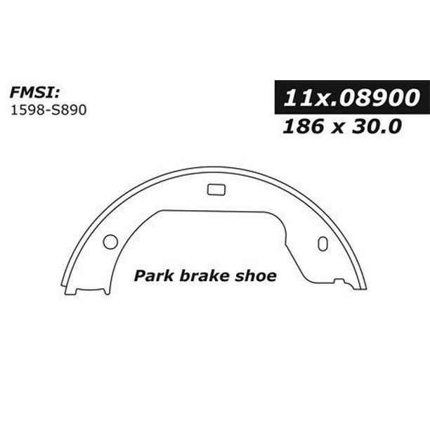 OE Replacement for 2006-2008 BMW Z4 Rear Parking Brake Shoe (2.5i / 2.5si /  3.0i / 3.0si / Coupe 3.0si / M Coupe / M Roadster / Roadster 3.0i / 