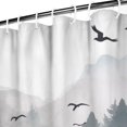 thumbnail image 2 of Grey Forest Shower Curtain Misty Mountain Tree Shower Curtains for Bathroom All Seasons Country Bathroom Shower Curtain Sets Waterproof Fabric Decor 72×84in with 12 Hooks, 2 of 4