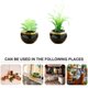 thumbnail image 5 of 2 uds simulación suculenta planta en maceta grande creativa moda artificial decoración del hogar flor de simulación, 5 of 5