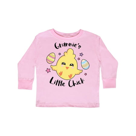 

Inktastic Happy Easter Grannie s Little Chick Gift Toddler Toddler Girl Long Sleeve T-Shirt