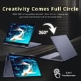 thumbnail image 6 of Dell 14" 2K 2-in-1 Touchscreen Laptop, AMD Ryzen AI 7 350, 16GB RAM, 2TB Storage (1TB SSD+1TB Dock Station Set), AMD Radeon Graphics, Copilot+ PC, Backlit Keyboard, Fingerprint Reader, Win 11, Blue, 6 of 9