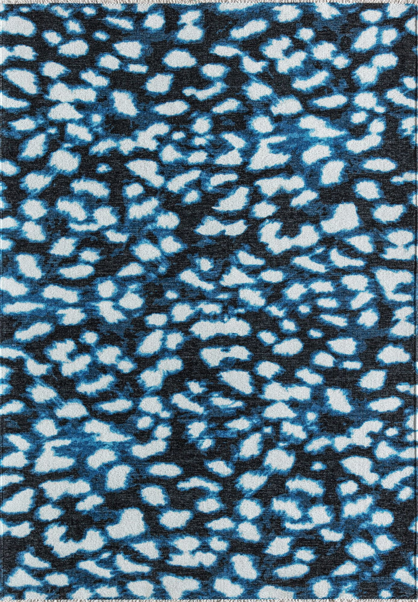 Isaac Mizrahi Serafina EO35A Soft Spot Geometric Contemporary Blue Area Rug, 2'7" x 4'