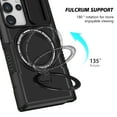 thumbnail image 2 of for Samsung Galaxy S22 Ultra Case with Camera Sliding Cover, [Compatible with MagSafe] with Magnetic Ring Kickstand, Military Grade Heavy Duty Protection Phone Case for Samsung Galaxy S22 Ultra, Black, 2 of 10