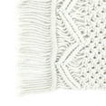 thumbnail image 4 of Lush Decor Boho Macrame Handcrafted Indoor/Outdoor Washable Water Repellent Placemat White 2Pc Set 12X18, 4 of 9