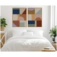 thumbnail image 2 of Kate and Laurel Modern Bohemian Pattern 2 Piece Framed Canvas Wall Art Set by The Creative Bunch Studio, Sylvie Natural Bohemian Boho, Abstract Art for Wall Decor, 2 of 8