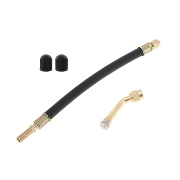 1set 135 Degree Copper Tire Valve Extension with Flexible Plastic 210mm Tyre Valve Inflation Adapter for Car Motorcycle RV Truck Bike