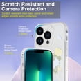 thumbnail image 3 of Case for iPhone 13 Mini (5.4 inch), Clear Slim Soft TPU Case with Women Girl Retro Floral Flower Design Case for iPhone 13 Mini, Transparent Flowers & Butterflies, 3 of 5