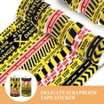 thumbnail image 2 of 12 Rolls Warning Slogan Tape Set Caution Line Scrapbooking DIY Self Adhesive Tape Set, 2 of 6