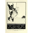 thumbnail image 2 of Beardsley, Aubrey 17x24 Black Ornate Wood Framed with Double Matting Museum Art Print Titled - Prospectus 2, 2 of 4