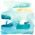 thumbnail image 2 of Vess, June Erica 15x15 White Modern Wood Framed Museum Art Print Titled - Liquid Shoreline IX, 2 of 4