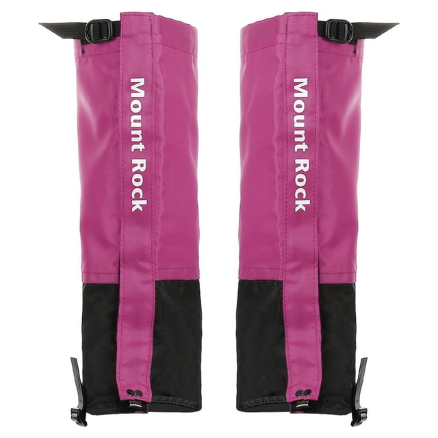 Unique Bargains Cache-Jambes, Couvre-Chaussures Imperméables Ajustables pour Bottes de Neige, Violet, G