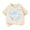 Beige, variant on Girls Summer Short Sleeve Tops Print Breathable Crew Neck with Bow Tee Shirts for Outdoor Wear 3-14 Years
